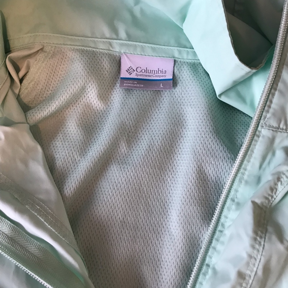 Columbia Thin Light Weight Jacket Windbreaker Teal - image 4